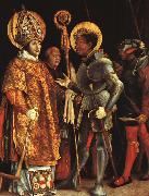  Matthias  Grunewald The Disputation of St.Erasmus and St.Maurice Spain oil painting reproduction